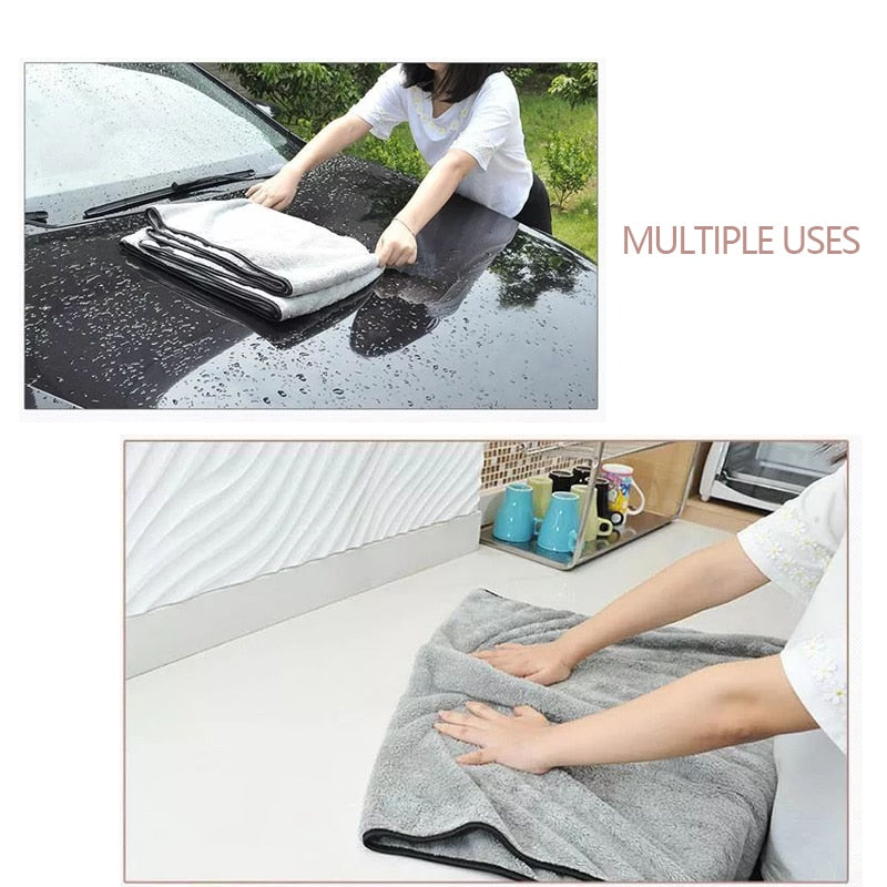 Microfiber Car Wash Towel Fast Drying Auto Cleaning