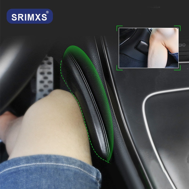 Car Leather Knee Pad for Car Interior Pillow Comfortable Elastic Cushion