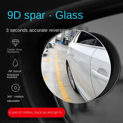 Car Blind Spot Rear View Mirror Wide Angle 360 Degree