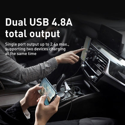 12V Dual USB Car Charger 3.1A Fast Charging