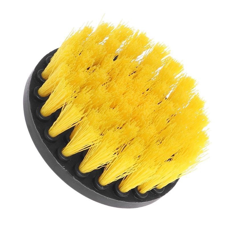 Kit de brosse de nettoyage ronde en plastique pour perceuse électrique