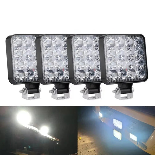 4 PCS 12V LED Light Bar 48W Mini LED