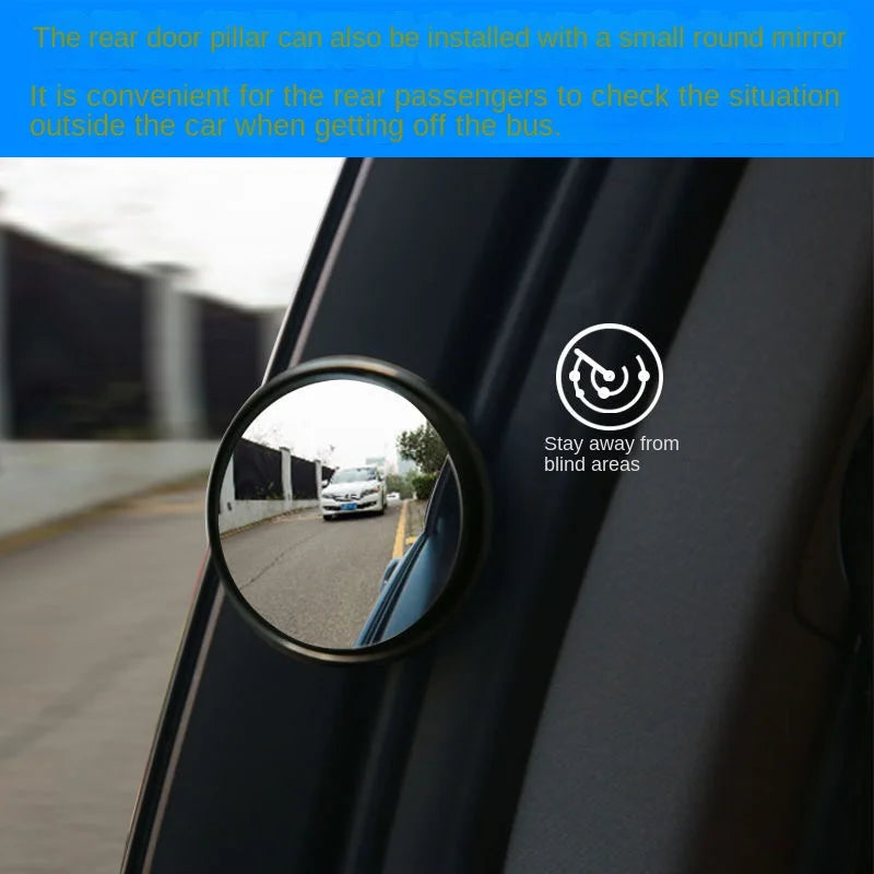 Car Blind Spot Rear View Mirror Wide Angle 360 Degree