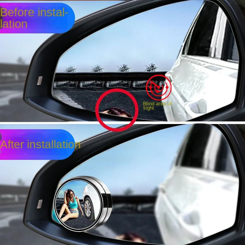 Car Blind Spot Rear View Mirror Wide Angle 360 Degree