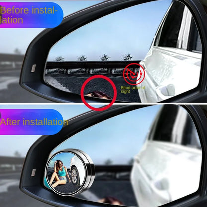 Car Blind Spot Rear View Mirror Wide Angle 360 Degree