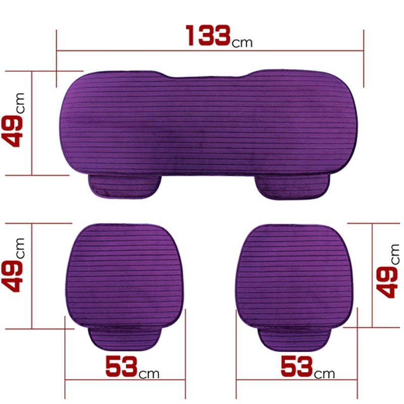 Car Seat Cover Front Rear Flocking