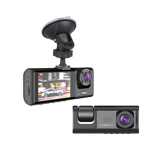 Dash Cam Video Recorder Three Lens Car Camera with Rear View DVR