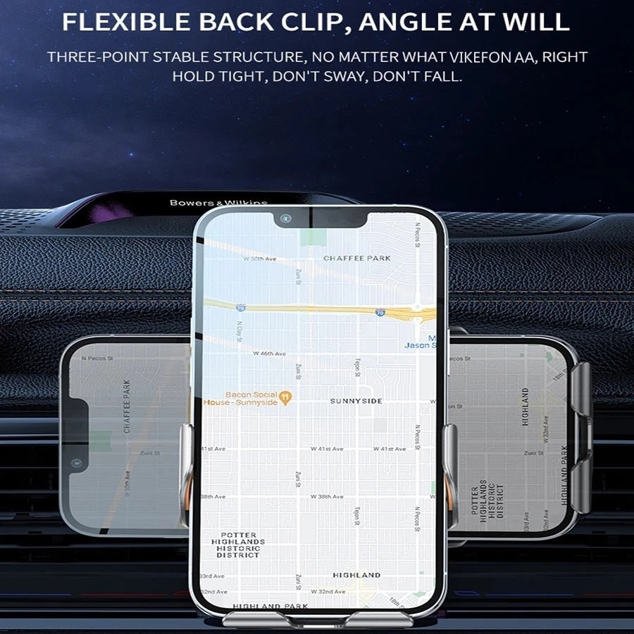 Car Wireless Charger Auto Car Mount Phone Holder