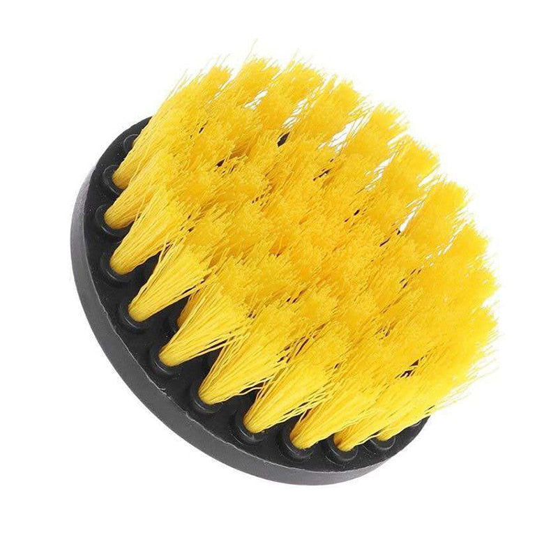 Kit de brosse de nettoyage ronde en plastique pour perceuse électrique