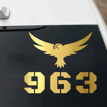 SYRIA Map 963 Eagle Car Sticker