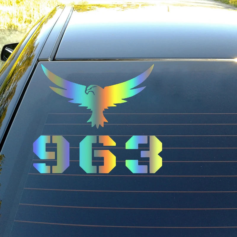 SYRIA Map 963 Eagle Car Sticker