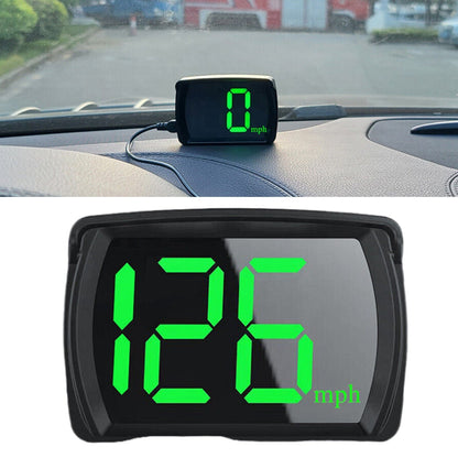 Black Universal NEW HUD GPS Head Up Display Speedometer